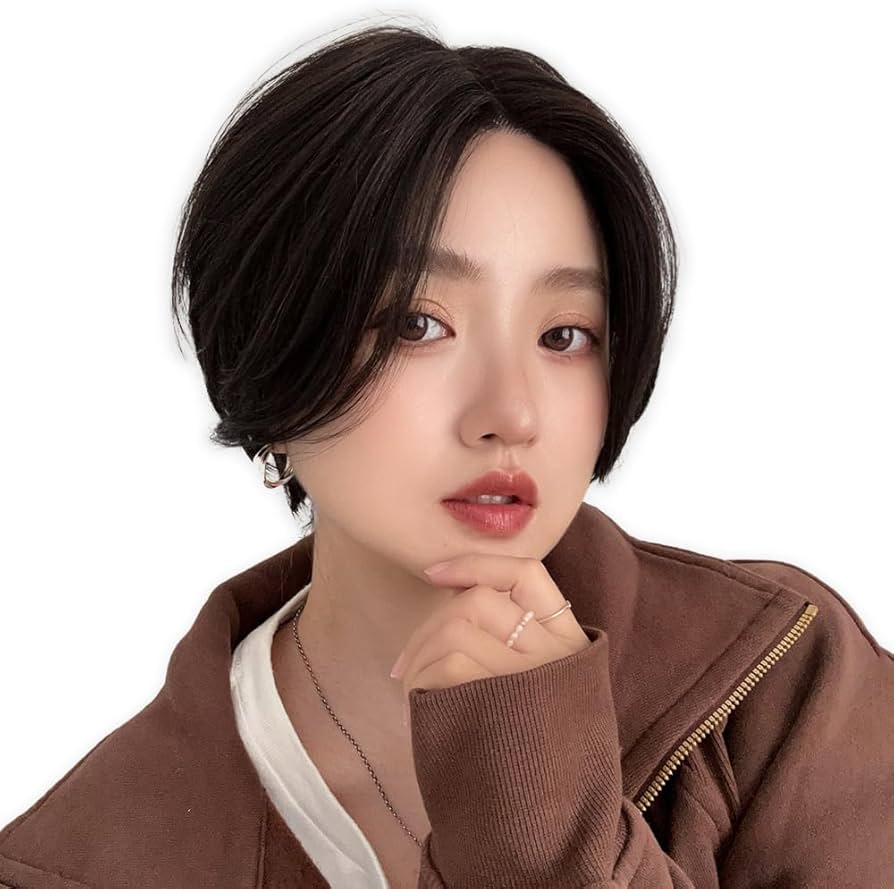 Amazon.co.jp: [ブライトララ] ウィッグ ショート 医療用ウィッグ 人毛